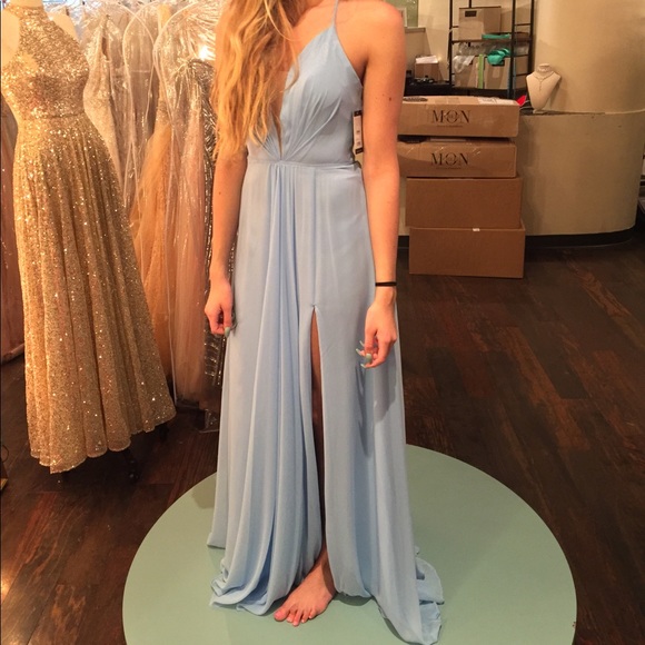 Faviana Dresses & Skirts - Cloud Blue Faviana Gown